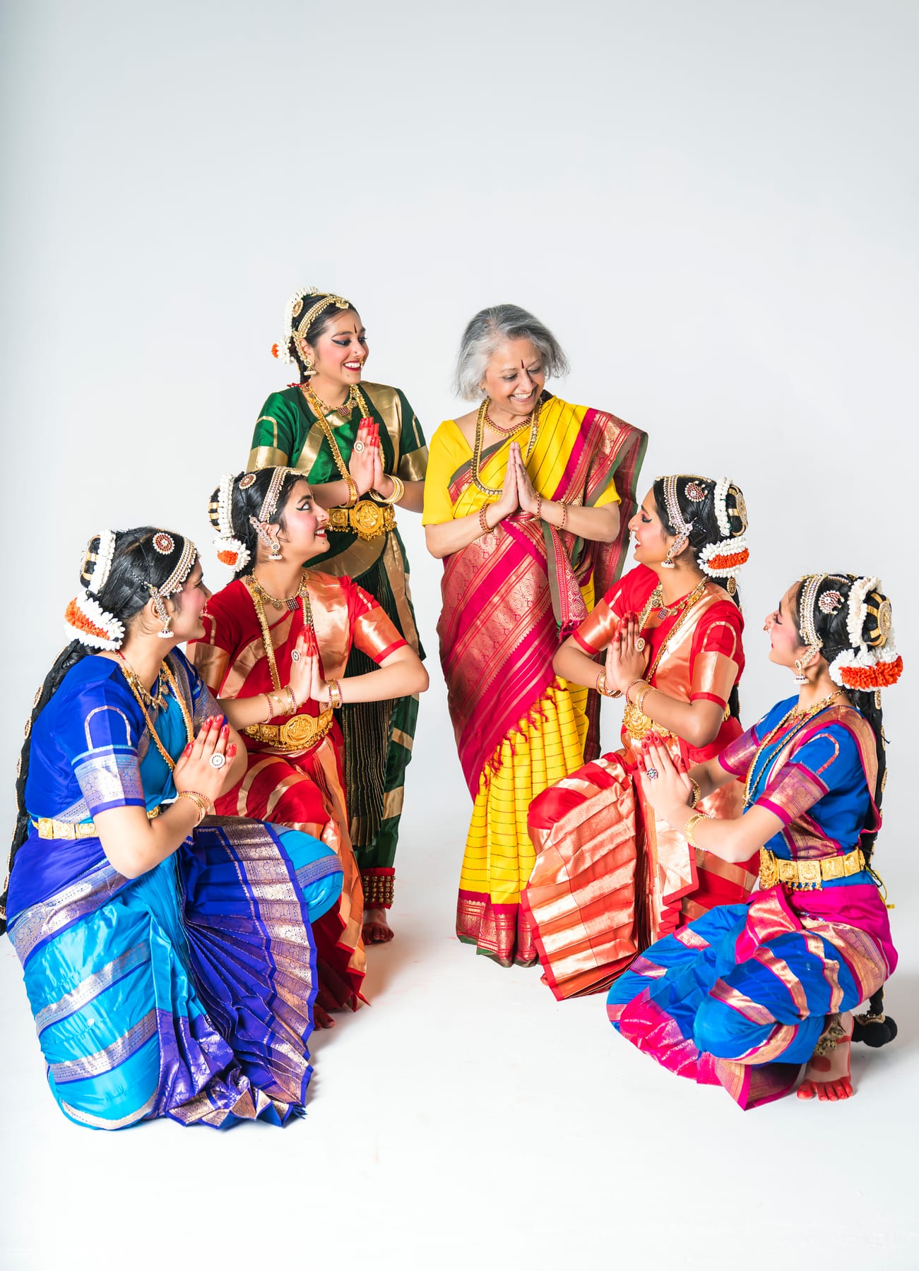 Guru surrounded by students