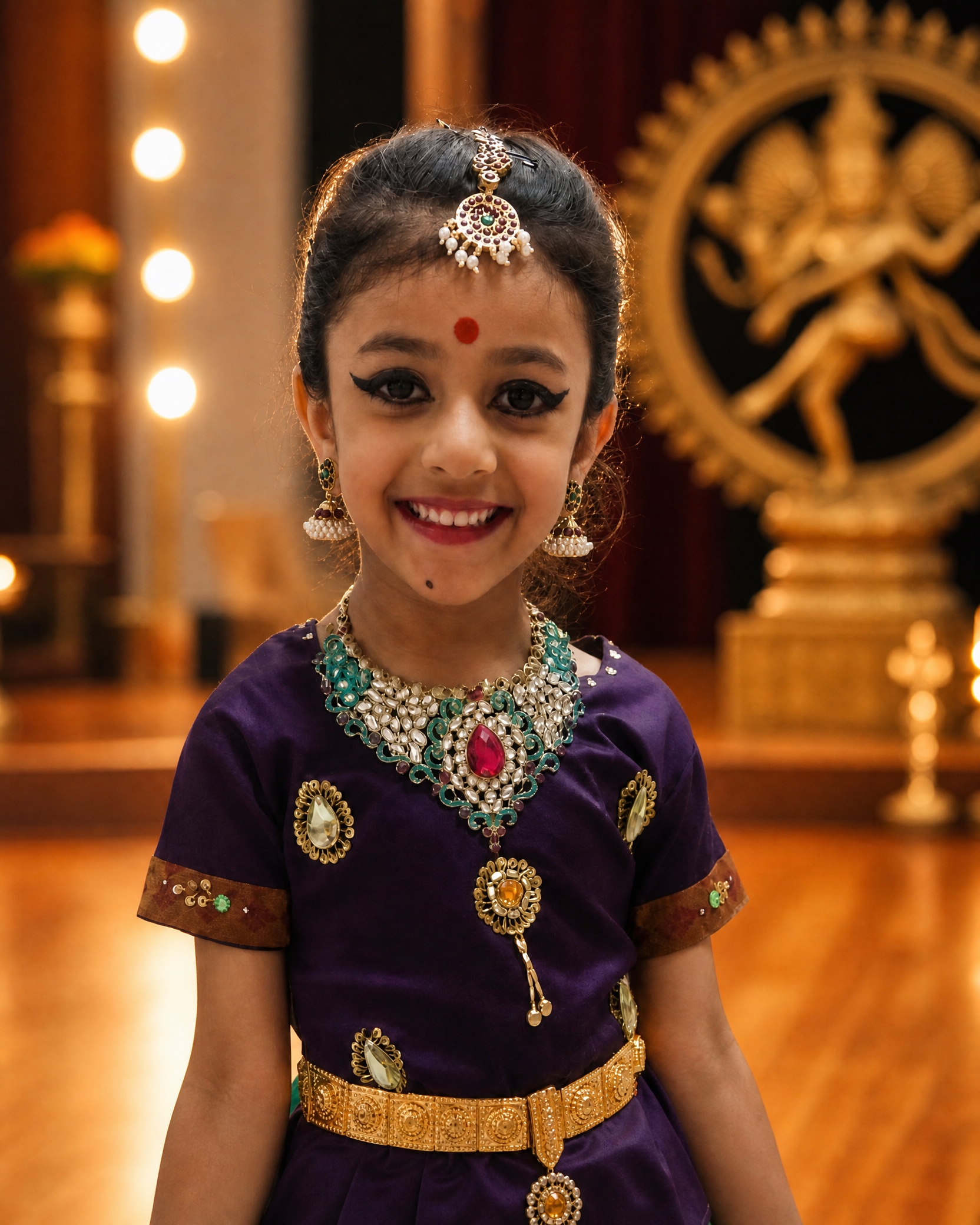Aditi as a young dancer